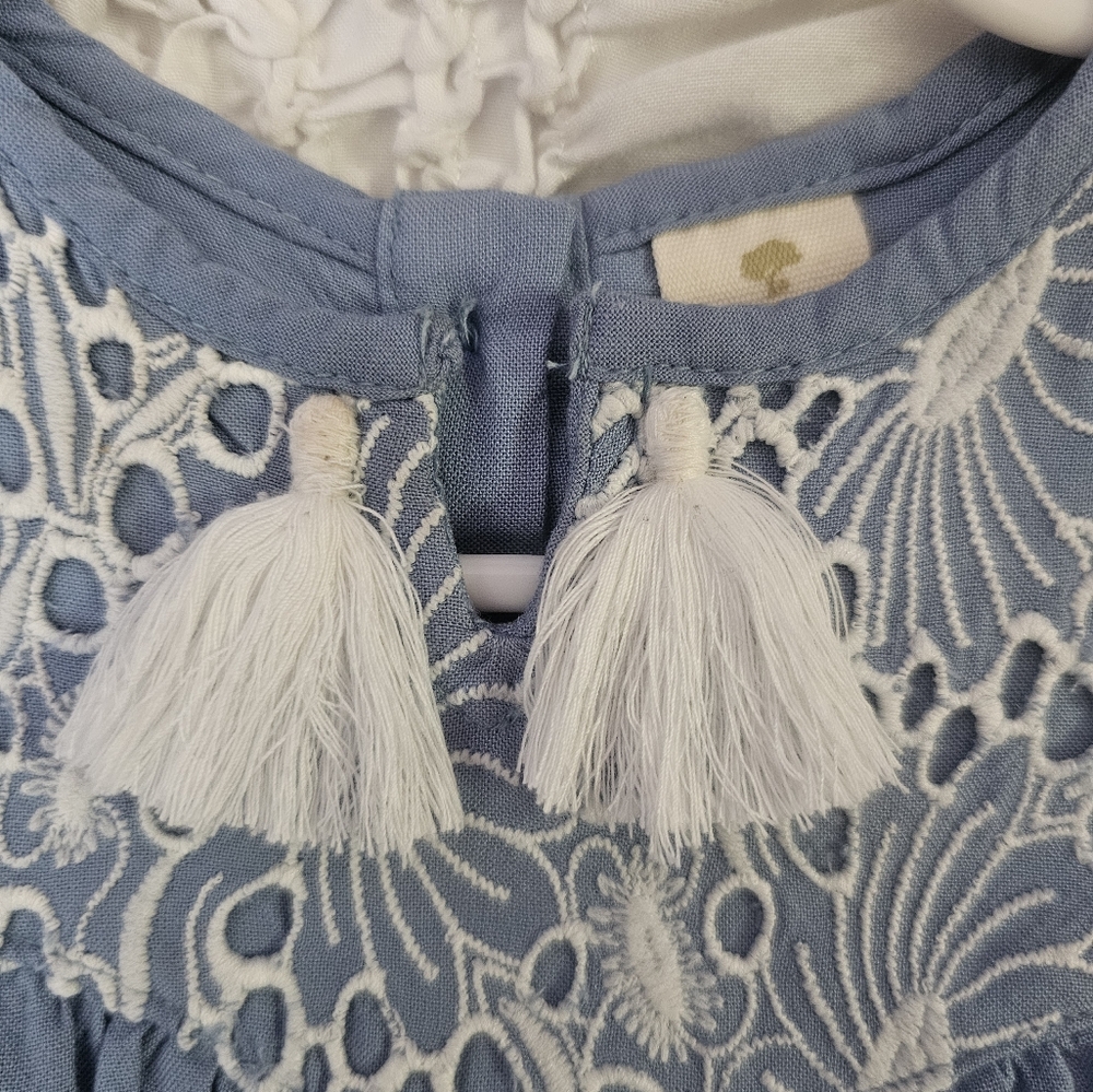Tucker + Tate Embroidered Girl Dress Sz 24M - Picture 6 of 7